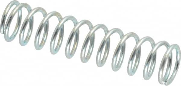 Value Collection - 0.36" OD, 0.041" Wire, 1-1/2" Free Length, Music Wire Compression Stock Springs Spring - 10.7 Lb Spring Rating - Americas Industrial Supply