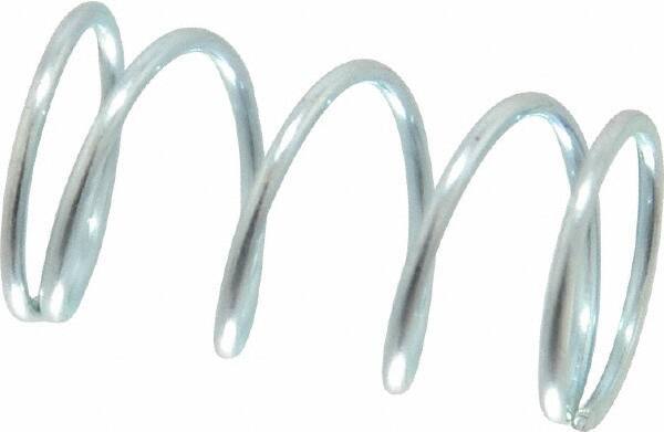 Value Collection - 0.42" OD, 0.035" Wire, 3/4" Free Length, Music Wire Compression Stock Springs Spring - 10.16 Lb Spring Rating - Americas Industrial Supply