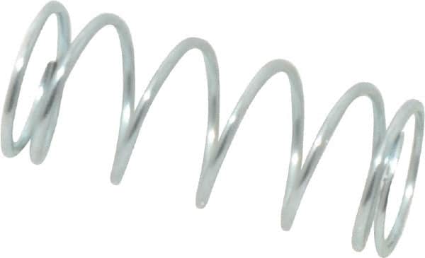 Value Collection - 0.42" OD, 0.035" Wire, 1" Free Length, Music Wire Compression Stock Springs Spring - 7.43 Lb Spring Rating - Americas Industrial Supply