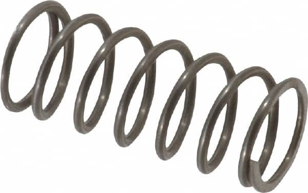 Value Collection - 0.42" OD, 0.041" Wire, 1" Free Length, Music Wire Compression Stock Springs Spring - 12.86 Lb Spring Rating - Americas Industrial Supply