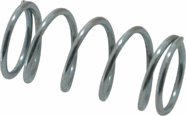 Value Collection - 0.48" OD, 0.047" Wire, 1" Free Length, Music Wire Compression Stock Springs Spring - 16.91 Lb Spring Rating - Americas Industrial Supply