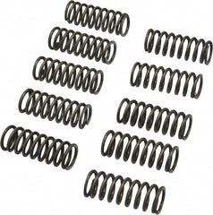 Value Collection - 0.48" OD, 0.062" Wire, 1-1/4" Free Length, Music Wire Compression Stock Springs Spring - 37.5 Lb Spring Rating - Americas Industrial Supply