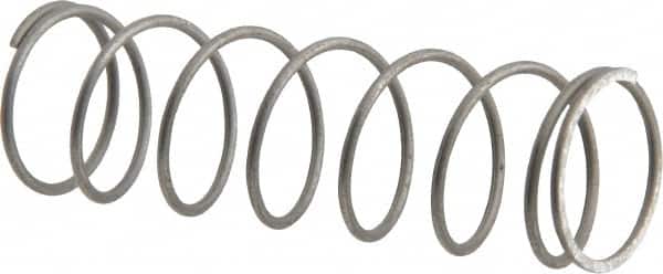 Value Collection - 0.6" OD, 0.041" Wire, 2" Free Length, Music Wire Compression Stock Springs Spring - 3.73 Lb Spring Rating - Americas Industrial Supply