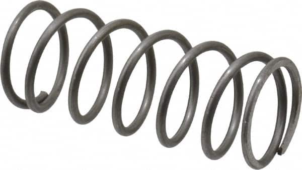 Value Collection - 0.6" OD, 0.054" Wire, 1-1/2" Free Length, Music Wire Compression Stock Springs Spring - 13.37 Lb Spring Rating - Americas Industrial Supply
