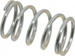 Value Collection - 0.6" OD, 0.062" Wire, 1" Free Length, Music Wire Compression Stock Springs Spring - 31.8 Lb Spring Rating - Americas Industrial Supply