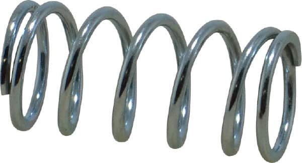 Value Collection - 0.6" OD, 0.062" Wire, 1-1/4" Free Length, Music Wire Compression Stock Springs Spring - 24.74 Lb Spring Rating - Americas Industrial Supply
