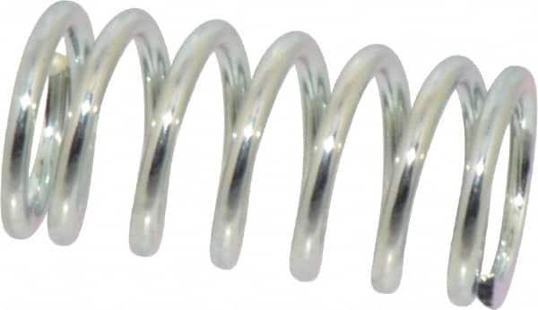 Value Collection - 0.6" OD, 0.072" Wire, 1-1/4" Free Length, Music Wire Compression Stock Springs Spring - 44.01 Lb Spring Rating - Americas Industrial Supply