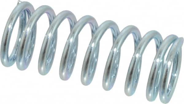 Value Collection - 0.6" OD, 0.072" Wire, 1-1/2" Free Length, Music Wire Compression Stock Springs Spring - 35.89 Lb Spring Rating - Americas Industrial Supply
