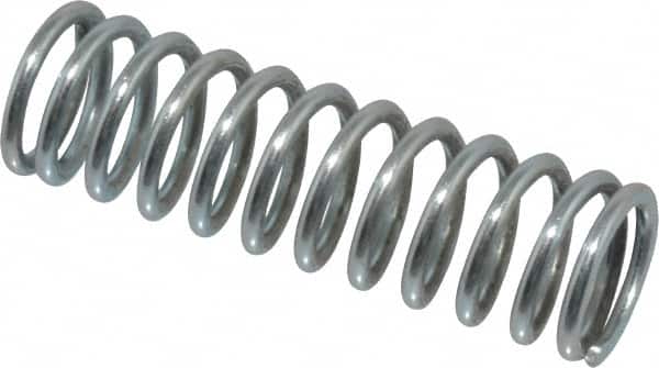 Value Collection - 0.6" OD, 0.072" Wire, 2" Free Length, Music Wire Compression Stock Springs Spring - 26.22 Lb Spring Rating - Americas Industrial Supply