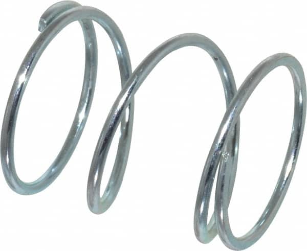 Value Collection - 0.85" OD, 0.054" Wire, 1" Free Length, Music Wire Compression Stock Springs Spring - 12.22 Lb Spring Rating - Americas Industrial Supply