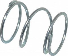 Value Collection - 0.85" OD, 0.054" Wire, 1" Free Length, Music Wire Compression Stock Springs Spring - 12.22 Lb Spring Rating - Americas Industrial Supply