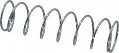 Value Collection - 0.85" OD, 0.054" Wire, 3" Free Length, Music Wire Compression Stock Springs Spring - 3.77 Lb Spring Rating - Americas Industrial Supply