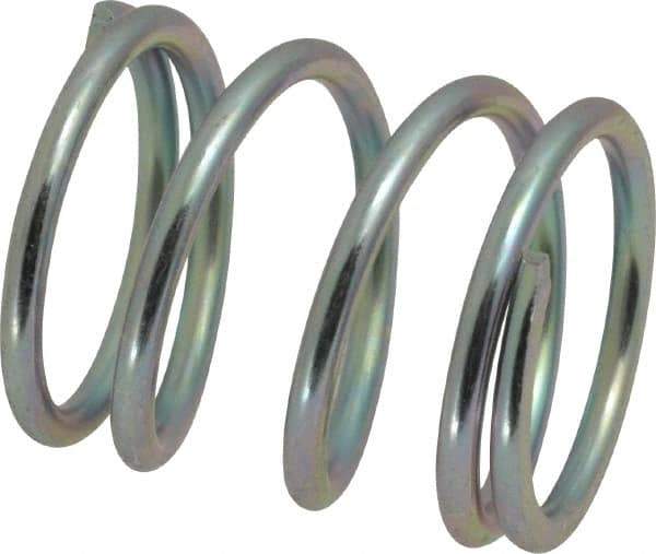 Value Collection - 0.85" OD, 0.08" Wire, 1" Free Length, Music Wire Compression Stock Springs Spring - 46.26 Lb Spring Rating - Americas Industrial Supply