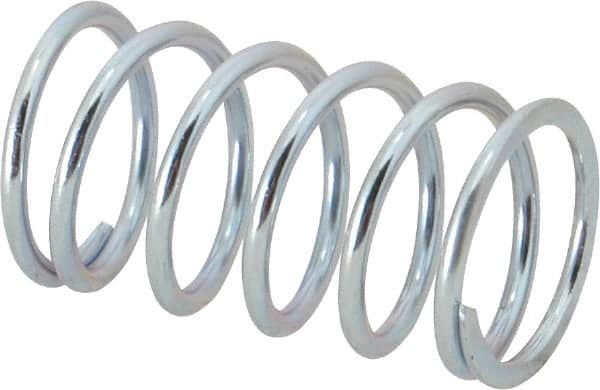 Value Collection - 0.85" OD, 0.08" Wire, 1-1/2" Free Length, Music Wire Compression Stock Springs Spring - 29 Lb Spring Rating - Americas Industrial Supply