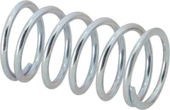 Value Collection - 0.85" OD, 0.08" Wire, 1-1/2" Free Length, Music Wire Compression Stock Springs Spring - 29 Lb Spring Rating - Americas Industrial Supply