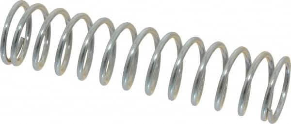 Value Collection - 0.85" OD, 0.08" Wire, 3-1/2" Free Length, Music Wire Compression Stock Springs Spring - 11.63 Lb Spring Rating - Americas Industrial Supply