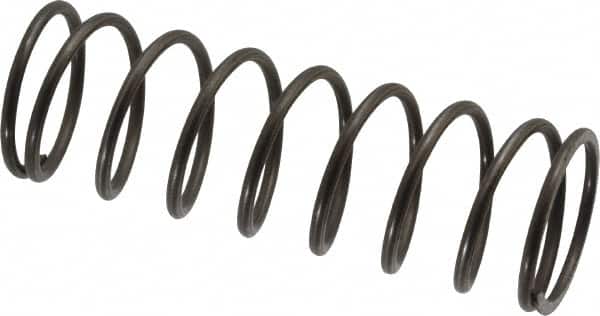 Value Collection - 0.975" OD, 0.08" Wire, 3" Free Length, Music Wire Compression Stock Springs Spring - 11.18 Lb Spring Rating - Americas Industrial Supply