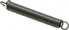 Made in USA - 1/8" OD, 3.17 Lb Max Load, 1.49" Max Ext Len, 0.02" Wire Diam Spring - 5.44 Lb/In Rating, 0.57 Lb Init Tension, 1" Free Length - Americas Industrial Supply