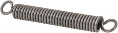 Made in USA - 1/8" OD, 4.76 Lb Max Load, 1.32" Max Ext Len, 0.023" Wire Diam Spring - 11.99 Lb/In Rating, 0.92 Lb Init Tension, 1" Free Length - Americas Industrial Supply