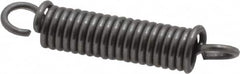 Made in USA - 3/16" OD, 8.23 Lb Max Load, 1.29" Max Ext Len, 0.032" Wire Diam Spring - 21.84 Lb/In Rating, 1.9 Lb Init Tension, 1" Free Length - Americas Industrial Supply