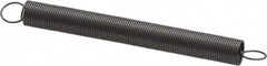 Made in USA - 1/4" OD, 1.57 Lb Max Load, 10" Max Ext Len, 0.02" Wire Diam Spring - 0.19 Lb/In Rating, 0.14 Lb Init Tension, 2-1/2" Free Length - Americas Industrial Supply