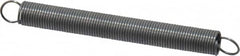 Made in USA - 1/4" OD, 3.4 Lb Max Load, 6.27" Max Ext Len, 0.026" Wire Diam Spring - 0.76 Lb/In Rating, 0.5 Lb Init Tension, 2-1/2" Free Length - Americas Industrial Supply