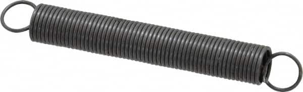 Made in USA - 5/16" OD, 5.16 Lb Max Load, 6.22" Max Ext Len, 0.032" Wire Diam Spring - 1.19 Lb/In Rating, 0.72 Lb Init Tension, 2-1/2" Free Length - Americas Industrial Supply