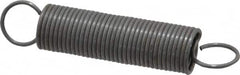 Made in USA - 3/8" OD, 5.23 Lb Max Load, 4.92" Max Ext Len, 0.035" Wire Diam Spring - 1.58 Lb/In Rating, 0.62 Lb Init Tension, 2" Free Length - Americas Industrial Supply