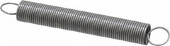 Made in USA - 3/8" OD, 5.23 Lb Max Load, 8.32" Max Ext Len, 0.035" Wire Diam Spring - 0.86 Lb/In Rating, 0.62 Lb Init Tension, 3" Free Length - Americas Industrial Supply