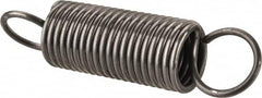 Made in USA - 3/8" OD, 3.51 Lb Max Load, 2.61" Max Ext Len, 0.041" Wire Diam Spring - 6.3 Lb/In Rating, 1.35 Lb Init Tension, 1-1/2" Free Length - Americas Industrial Supply