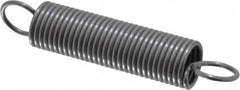 Made in USA - 3/8" OD, 3.51 Lb Max Load, 3.89" Max Ext Len, 0.041" Wire Diam Spring - 3.69 Lb/In Rating, 1.35 Lb Init Tension, 2" Free Length - Americas Industrial Supply