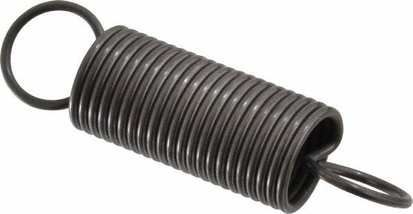 Made in USA - 3/4" OD, 20.24 Lb Max Load, 5.71" Max Ext Len, 0.072" Wire Diam Spring - 3.25 Lb/In Rating, 3.25 Lb Init Tension, 3" Free Length - Americas Industrial Supply