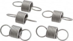 Made in USA - 3/4" OD, 27.61 Lb Max Load, 2.6" Max Ext Len, 0.08" Wire Diam Spring - 37.28 Lb/In Rating, 4.9 Lb Init Tension, 2" Free Length - Americas Industrial Supply