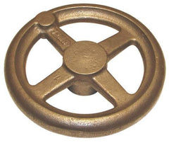 Morton Machine Works - 12", 4 Spoke Straight Handwheel - 3" Hub, Aluminum, Plain Finish - Americas Industrial Supply