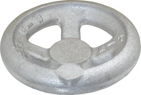 Morton Machine Works - 4", 4 Spoke Offset Handwheel - 1.3" Hub, Aluminum, Plain Finish - Americas Industrial Supply