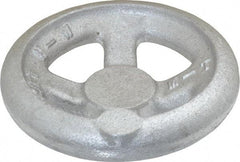 Morton Machine Works - 4", 4 Spoke Offset Handwheel - 1.3" Hub, Aluminum, Plain Finish - Americas Industrial Supply