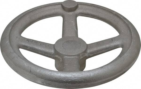 Morton Machine Works - 8", 4 Spoke Offset Handwheel - 1.9" Hub, Aluminum, Plain Finish - Americas Industrial Supply