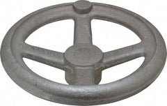 Morton Machine Works - 8", 4 Spoke Offset Handwheel - 1.9" Hub, Aluminum, Plain Finish - Americas Industrial Supply