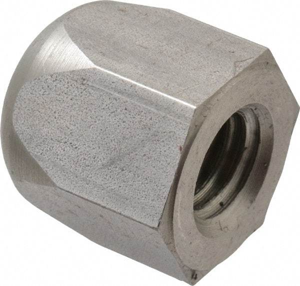 Morton Machine Works - 1/2-13" UNC, 7/8" Width Across Flats, Uncoated, Stainless Steel Acorn Nut - 15/16" Overall Height, Grade 303, TCMAI - Americas Industrial Supply