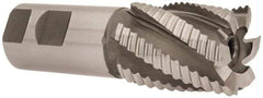 Hertel - 1-1/2" Diam, Coarse Pitch, 2" LOC, 6 Flute Cobalt Roughing Square End Mill - Uncoated, 4-1/2" OAL, 1-1/4" Shank Diam, Single End, 30° Helix - Americas Industrial Supply