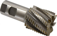 Hertel - 2" Diam, Coarse Pitch, 2" LOC, 8 Flute Cobalt Roughing Square End Mill - Uncoated, 4-1/2" OAL, 1-1/4" Shank Diam, Single End, 30° Helix - Americas Industrial Supply