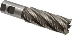 Hertel - 1-1/2" Diam, Coarse Pitch, 4" LOC, 6 Flute Cobalt Roughing Square End Mill - Uncoated, 6-1/2" OAL, 1-1/4" Shank Diam, Single End, 30° Helix - Americas Industrial Supply