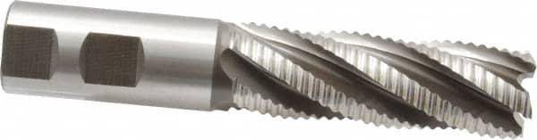 Hertel - 1" Diam, Coarse Pitch, 3" LOC, 5 Flute Cobalt Roughing Square End Mill - Uncoated, 5-1/2" OAL, 1" Shank Diam, Single End, 30° Helix - Americas Industrial Supply