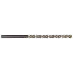 Taper Length Drill Bit: 0.1100″ Dia, 130 ° Bright/Uncoated, RH Cut, Parabolic Flute, Straight Shank, Series 535