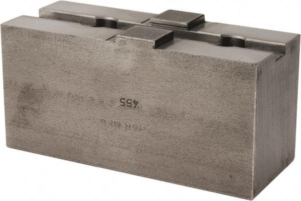 H & R Manufacturing - 12" Chuck Capacity, Tongue & Groove Attachment, Square Soft Lathe Chuck Jaw - Steel, 2-1/2" Btw Mount Hole Ctrs, 4-7/8" Long x 2" Wide x 2-3/8" High, 1/2" Groove - Americas Industrial Supply