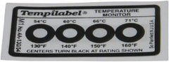 Tempil - 54/60/66/71°C Temp Indicating Label - Americas Industrial Supply