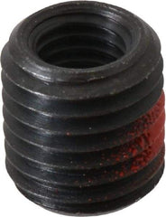 Made in USA - M10x1.50 Internal, M16x2.00 External, Metric Coarse, 17mm Insert Length, Thread Locking Repair Inserts - Carbon Steel, Oxide Finish, Grade 303 - Americas Industrial Supply