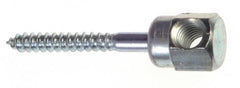 ITW Buildex - 3/8" Zinc-Plated Steel Horizontal (Cross Drilled) Mount Threaded Rod Anchor - 5/8" Diam x 2" Long, 1,725 Lb Ultimate Pullout, For Use with Wood - Americas Industrial Supply