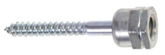 ITW Buildex - 3/8" Zinc-Plated Steel Vertical (End Drilled) Mount Threaded Rod Anchor - 5/8" Diam x 2" Long, 970 Lb Ultimate Pullout, For Use with Steel - Americas Industrial Supply