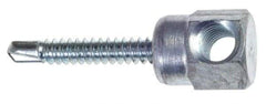 ITW Buildex - 3/8" Zinc-Plated Steel Horizontal (Cross Drilled) Mount Threaded Rod Anchor - 5/8" Diam x 2" Long, 970 Lb Ultimate Pullout, For Use with Steel - Americas Industrial Supply